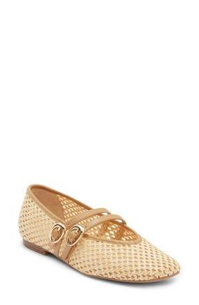 Dolce Vita Alenia Woven Mary Jane Flat in Natural Raffia at Nordstrom Rack, Size 10
