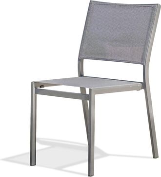 DCB Garden Dcb Garden - Stockholm - Silla De Jard&iacute;n Apilable De Aluminio Y Lona Plastificada