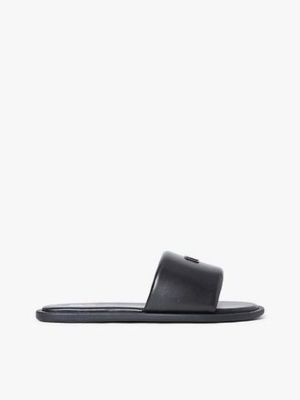 Tommy Hilfiger Leather Padded Strap Slides