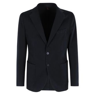 Santaniello Jassen, Heren, Blauw, XL, Navy Blue Gabardinejas met Revers