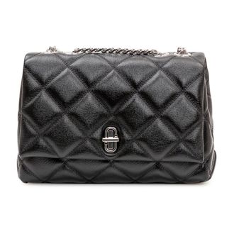 Marc Jacobs Cross Body Bags, female, Black, Size: ONE SIZE The Quilted Slim Dual Convertible Shoulder Bag