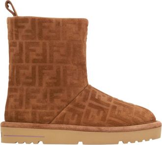 Fendi Apres Chic Boot - Dames - Winterlaarzen - Bruin - 37 EU - Leer - Schoenen