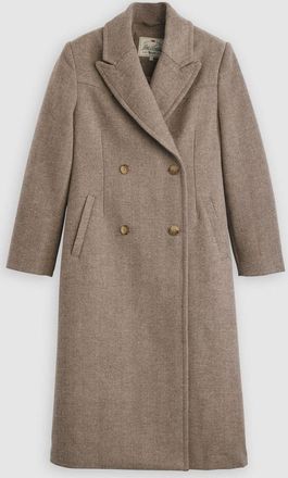 Levi's Womens Sabine Herringbone Bros 2654 Blair Western Coat - Beige - Size X-Small