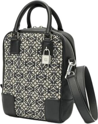 Loewe Pre-owned Amazona Handtas - Dames - Vintage Handtas - Zwart - ONE Size - Leer - Vintage