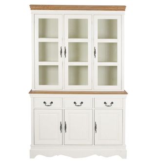 Maisons du monde Alacena 3 puertas crema 123cm