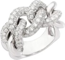 POMELLATO Catene Ring - Dames - Ringen - Grijs - 53 MM - Accessoires