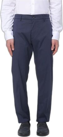 Siviglia Chino broek van katoenmix - Heren - Broeken - Blauw - Maat: W35 Katoen