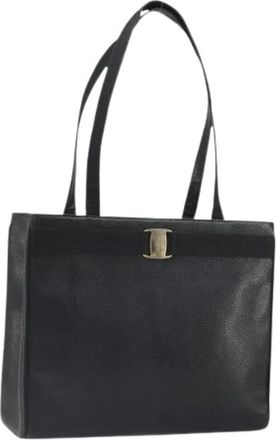 Ferragamo Pre-owned Tote Bags, female, Black, Size: ONE SIZE Pre-owned Tote Bag