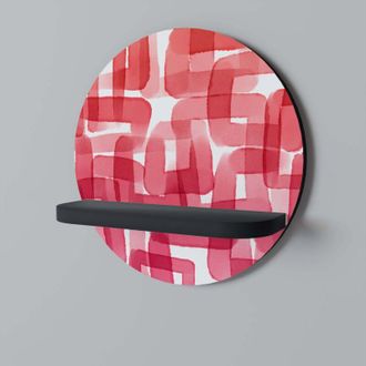 OEM Cubismo Caleidosc&oacute;pico Estante Redondo Negro