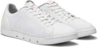 Swims Breeze Tennis Knit Sneaker in White at Nordstrom, Size 10.5
