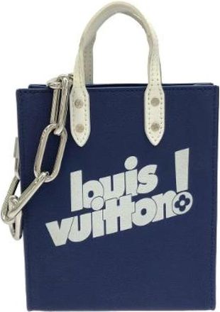 Louis Vuitton Pre-owned Everyday LV Sac Plat XS Calf Bag - Dames - Vintage Shopper - Blauw - ONE Size - Leer - Vintage