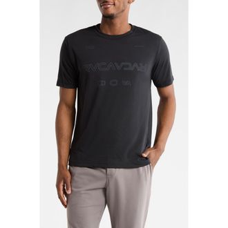 Rvca Logo Sport T-Shirt in Black at Nordstrom Rack, Size Xx-Large