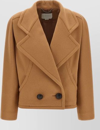 Stella McCartney wool double-breasted short coat