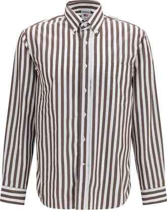 Sebago Nezinscot Shirt - Heren - Overhemden - Bruin - Maat: XL Katoen