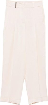 PESERICO Pleated Flared Trousers