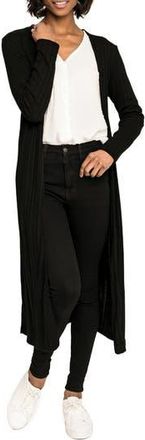 Gibsonlook Belted Duster in Black at Nordstrom Rack, Size Xx-Small