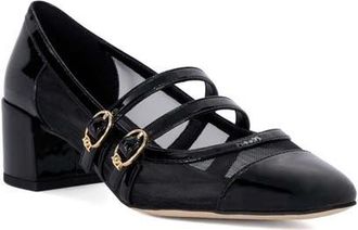 Dune London Appreciate Cap Toe Mary Jane Pump in Black at Nordstrom, Size 6Us