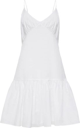 12 Storeez open-back organic-cotton minidress - women - Organic Cotton - M - White