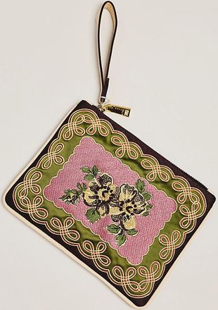 Alemais Lacey Embroidered Clutch
