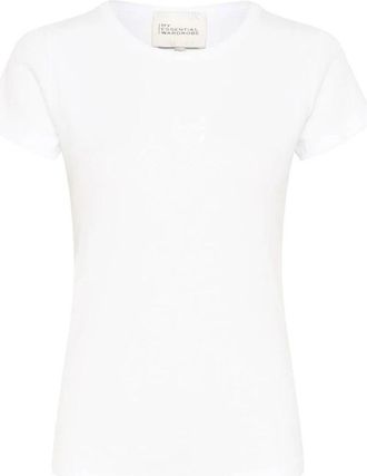 MY ESSENTIAL WARDROBE Mandy MW Top Korte Mouw Stijlvol - Dames - T-shirts - Wit - XL - Katoen - Tops