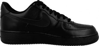 Nike Womens Air Force 1 07 Low-Top Sneakers In Black
