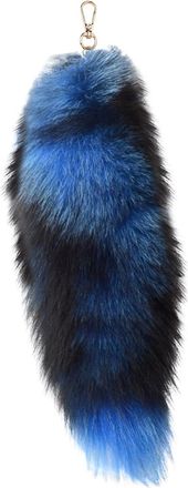 Generic Faux Therian Tail, 15-15.8 inch Fox Tail Keychain, Fashion Furry Beautiful Faux Fur Tails Cosplay Toy for Handbag Backpack