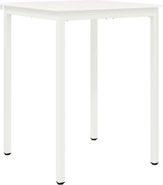 vidaXL Bar Table White 80 x 80 x 105 cm Solid Pine Wood vidaXL