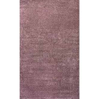 Jonathan Y Designs Haze Solid Low-Pile Area Rug in Light Purple at Nordstrom, Size 5Ft 0In X 5Ft 0In