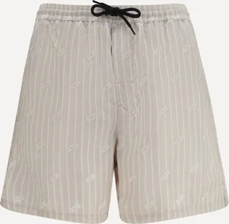 GCDS Striped all-over logo swim Shorts Male S