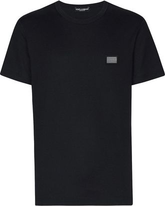 Dolce & Gabbana Blue short-sleeved cotton T-shirt