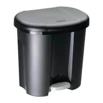 Rotho Rotho - Poubelle &Agrave; P&eacute;dale Duo 2x10l L320xh405mm Cuivre Noir