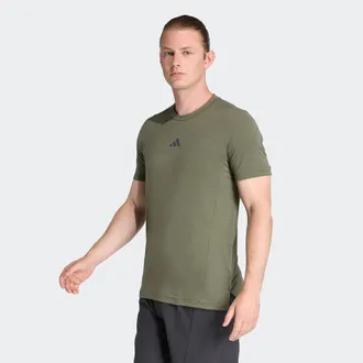 adidas T-Shirt ADIDAS PERFORMANCE D4T TEE, Herren, Gr. 3XL, night cargo, Obermaterial: 81% Polyester, 14% Lyocell, 5% Elasthan, Rundhals, Shirts T-Shirt