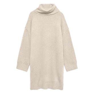 Vero Moda Dames/Dames Waterman Roll Neck Jumper Dress (Natuurlijk)