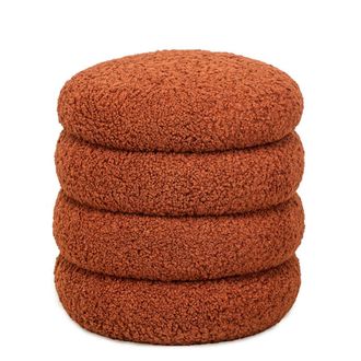 Nordlys Puf en lana terracota