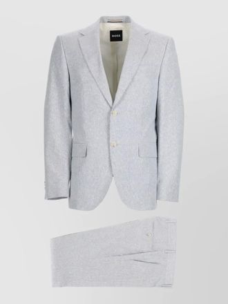 HUGO BOSS tailored suit notch lapel welt pocket