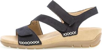 Gabor Donkerblauwe platte sandalen - Dames - Sandalen - Blauw - 36 EU - Schoenen