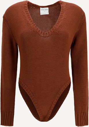 Forte_Forte FORTE_FORTE Cable-knit wool Bodysuit Female II