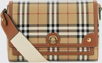 Burberry Borsa Note in cotone spalmato stampa Vintage Check