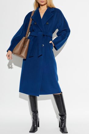 Max Mara Madame Coat, Womens, Navy Blue