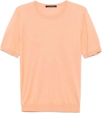 Tagliatore T-Shirts, male, Orange, Size: 2XL Crew Neck T-Shirt