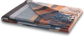 BIEDERLACK Plaid »Harmony« im modernen Karo-Look, mit Fransen