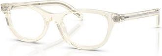 Prada 52mm Oval optical glasses in Brown at Nordstrom