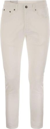 Dondup Dian Carrot-Fit Jeans - Heren - Slim Fit Jeans - Wit - W35 - Katoen - Jeans