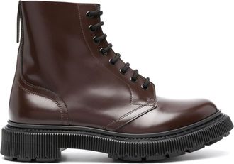 Adieu Paris Type 165 leather boots - men - Calf Leather/Rubber/Calf Leather - 40 - Brown
