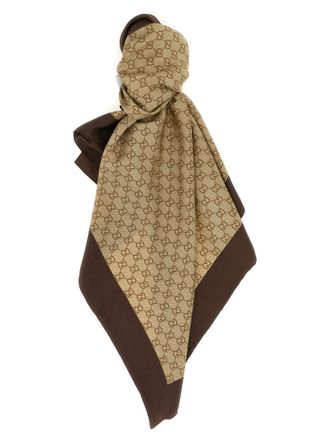 Gucci Beige GG Logo Scarf