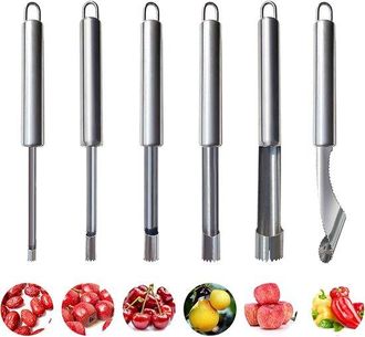 OEM Juego Multifuncional De Taladro Y Deshuesador De Acero Inoxidable Para Frutas Y Verduras - 6 Piezas