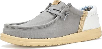 Hey Dude Wally Funk Summer Stitch Mens Shoes Flannel Grey/Multi : 10 M, Cotton