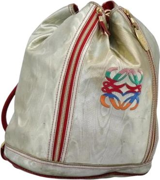 Loewe Pre-owned Backpacks, female, Gray, Size: ONE SIZE Pre-owned Leather Backpack