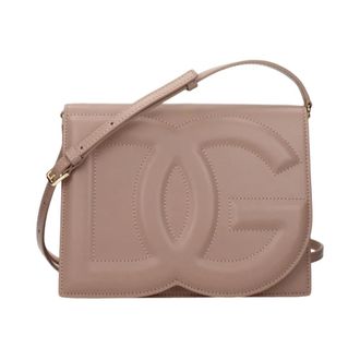 Dolce & Gabbana Bb7287 Crossbody Tas - Dames - Tassen - Beige - Maat: ONE Size Leer