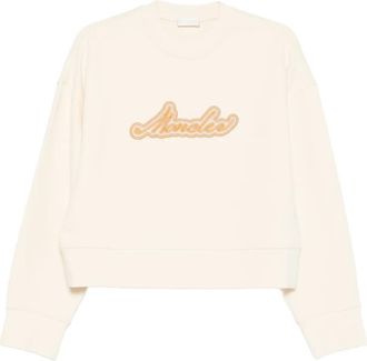 Moncler Sweater met logopatch - Beige